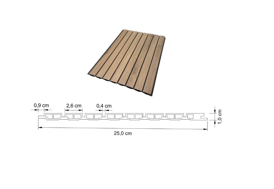 Panel de Interior Plano en PVC