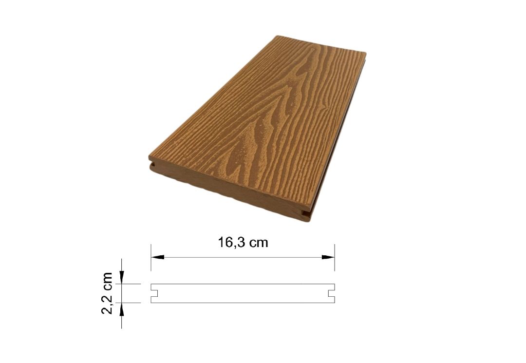 Tabla Clip WPC Maciza New