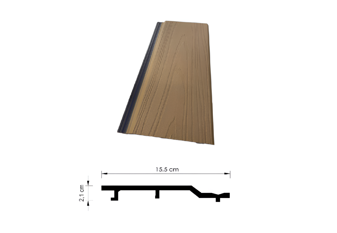 Tabla WPC Traslapada